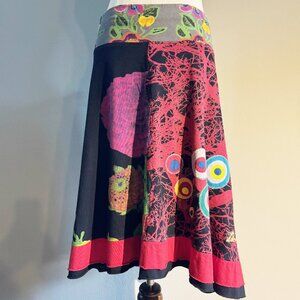 Desigual Knit Graphic Skirt - Size M